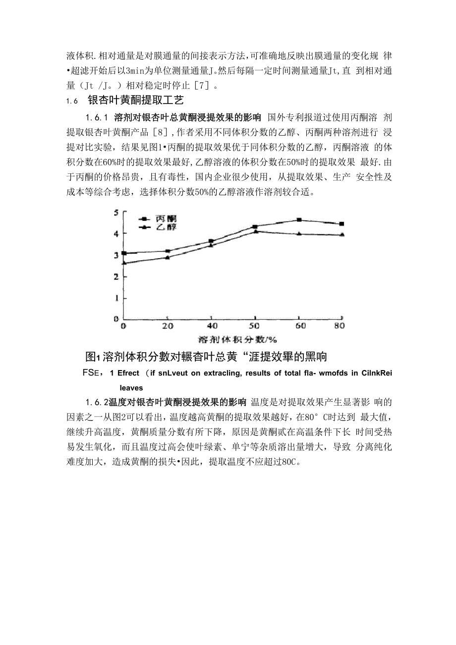 银杏叶中黄酮类化合物的提取_第5页