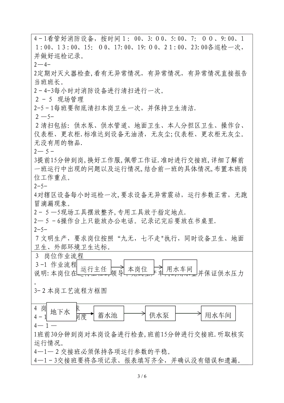 供水站岗位责任定位规程(1)_第3页