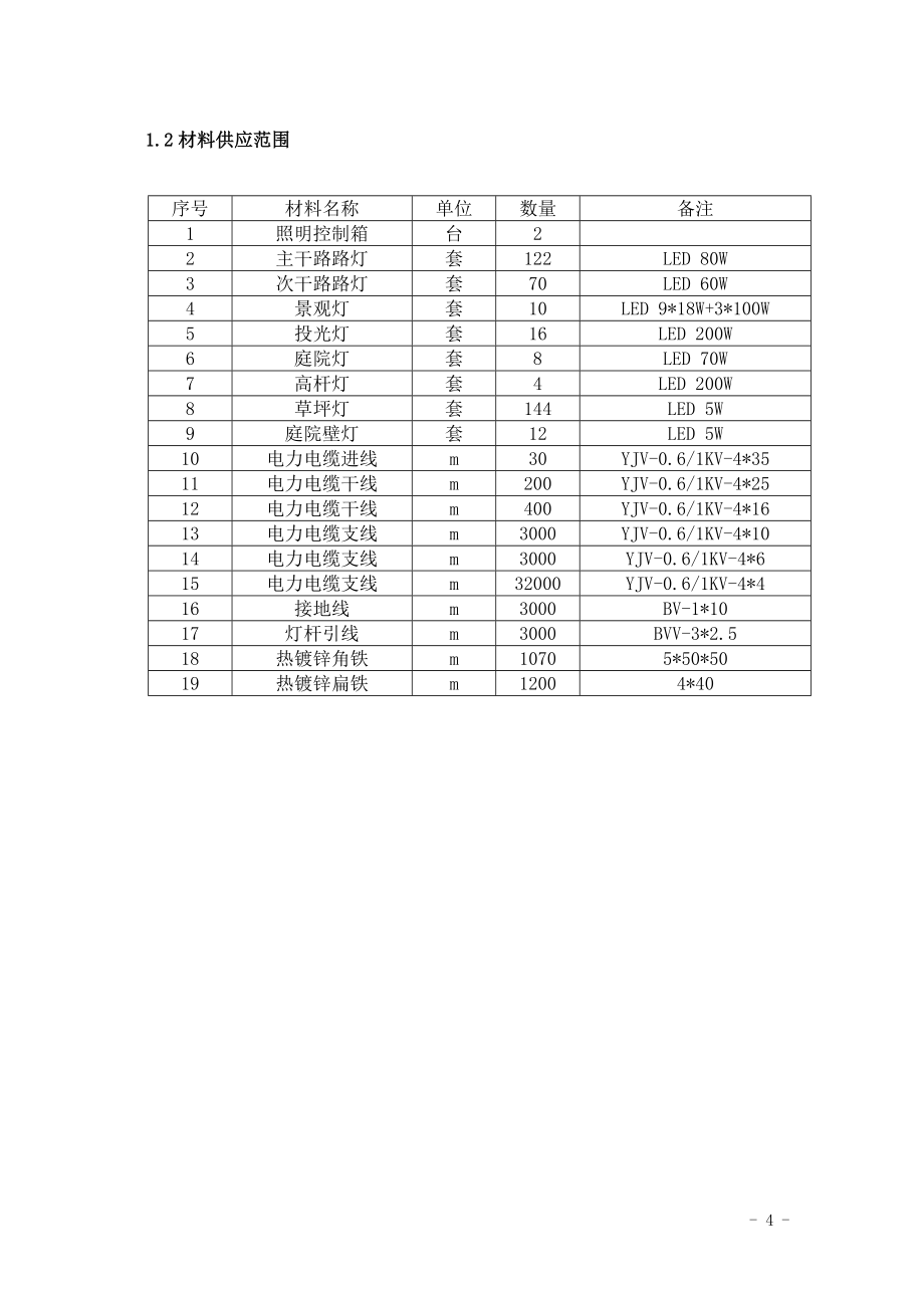 企业道路灯及景观照明灯工程投标书.doc_第4页