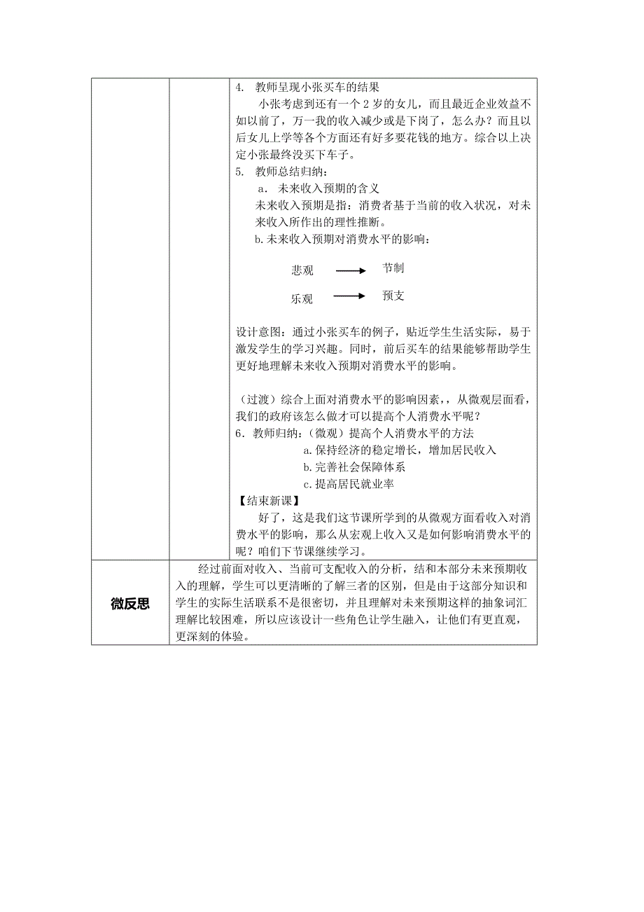 影响消费水平的因素教学设计_第4页