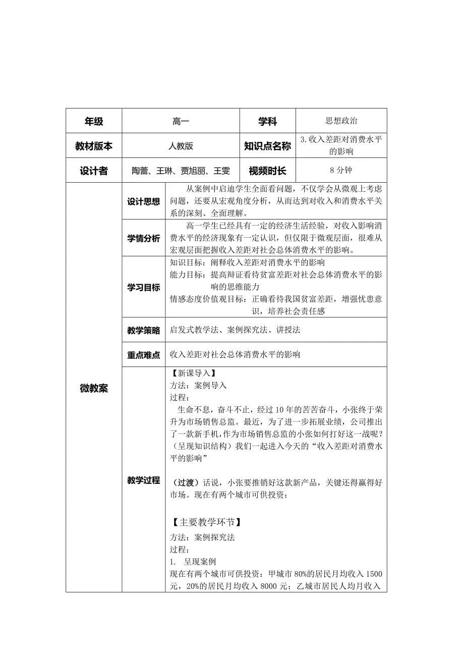 影响消费水平的因素教学设计_第5页