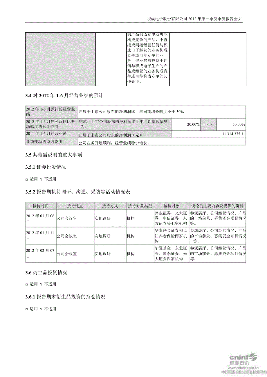 积成电子第一季度报告全文_第4页