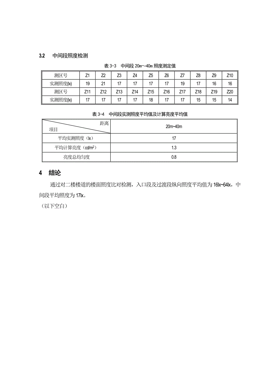 隧道环境照度检测报告_第4页