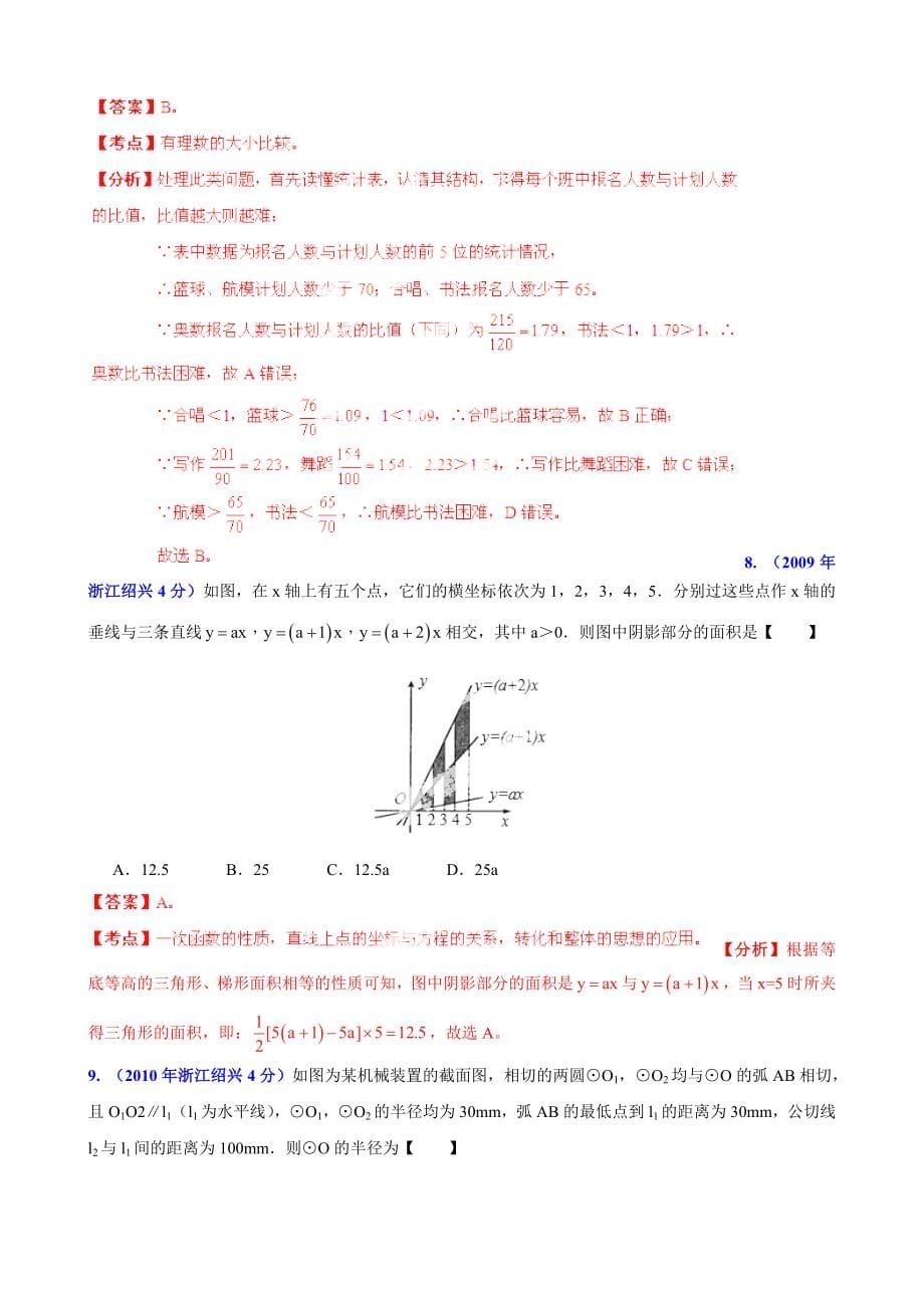 浙江省绍兴市中考数学试题分类解析【专题12】押轴题含答案_第5页