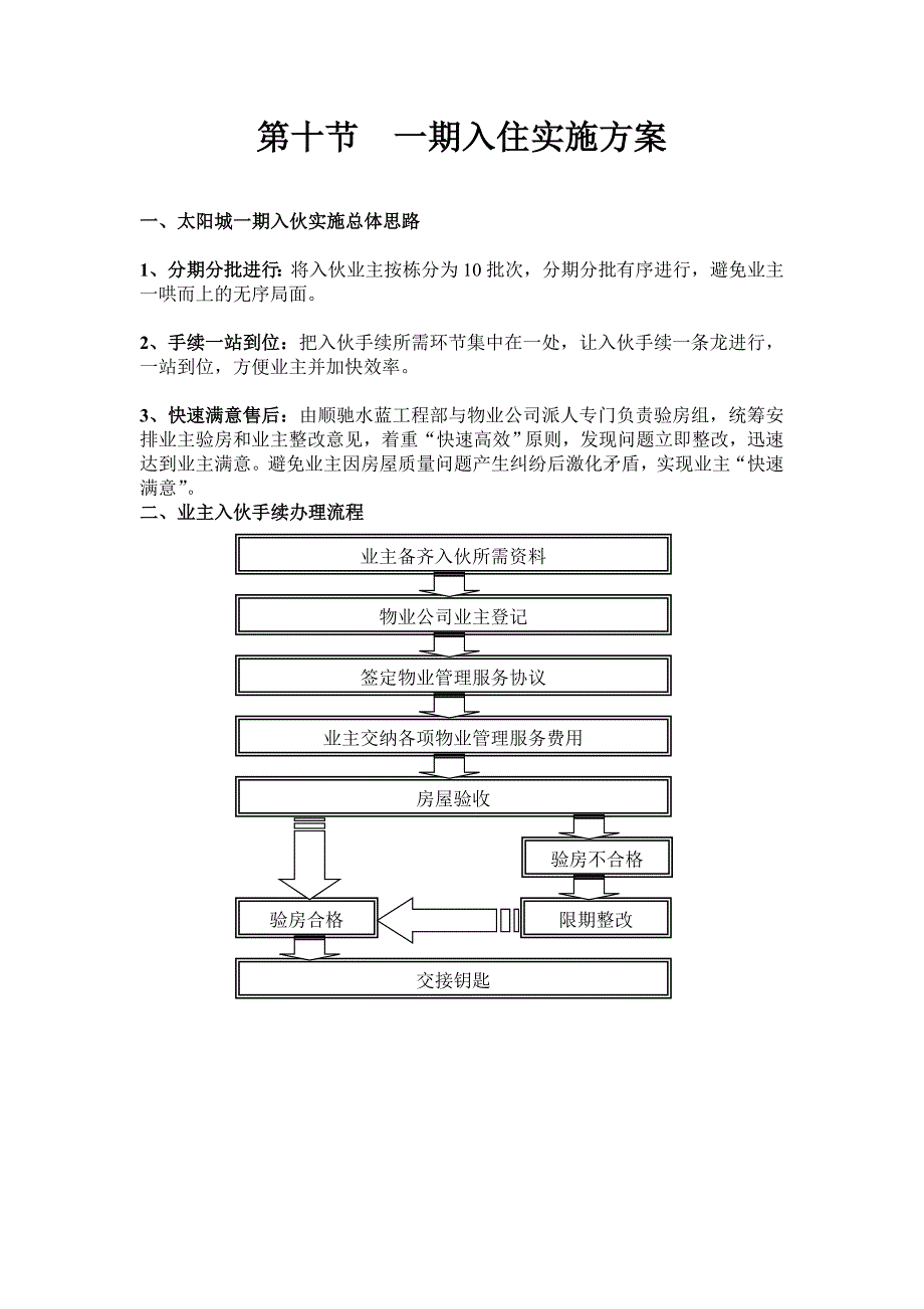 10第十节一期入住实施方案.doc_第1页