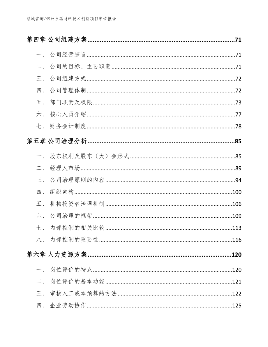 锦州永磁材料技术创新项目申请报告（参考范文）_第4页