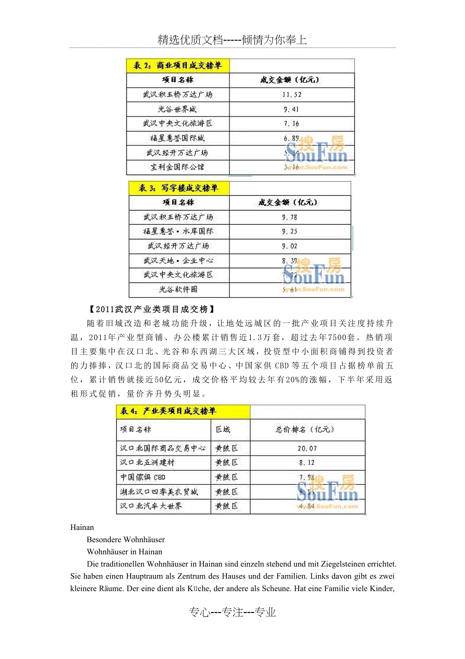 2011武汉楼市年终行业盘点——万科继续领跑_第3页