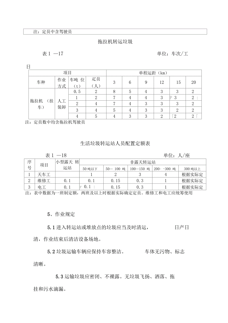 生活垃圾清运转运工作量定额_第3页