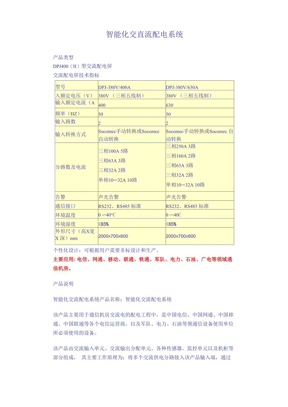 智能交流配电屏_第1页