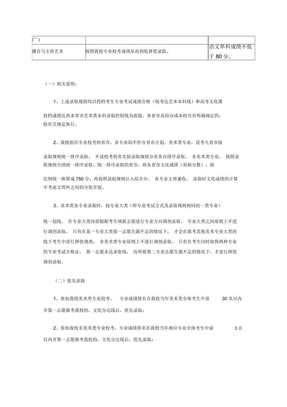 复旦大学上海视觉艺术学院招生简章_第5页