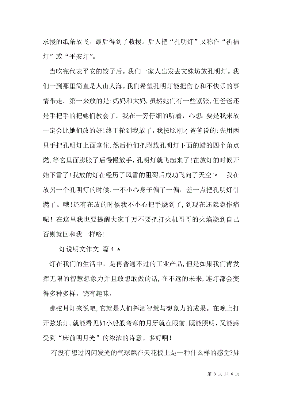 关于灯说明文作文4篇_第3页