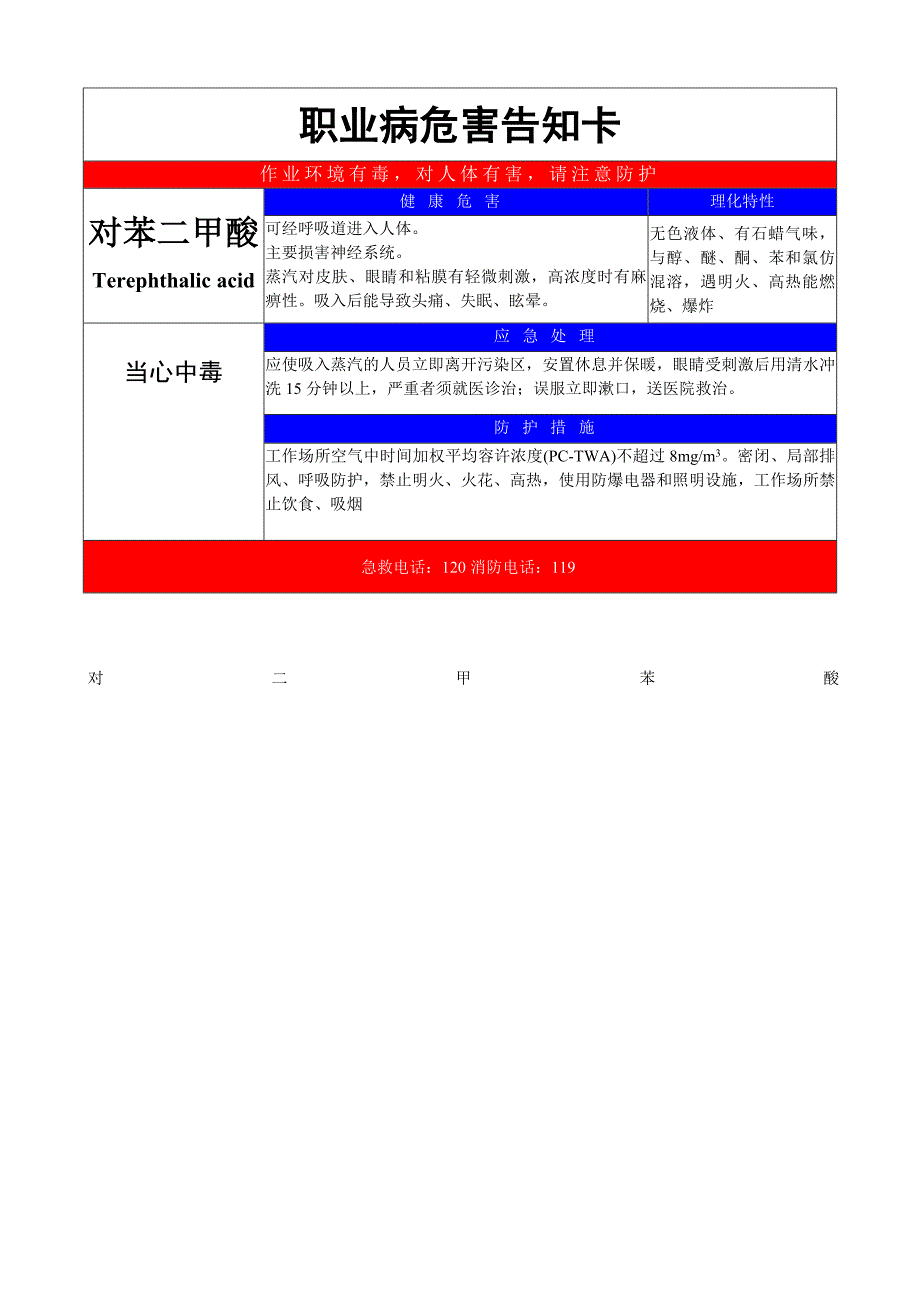 职业病危害告知卡_第1页