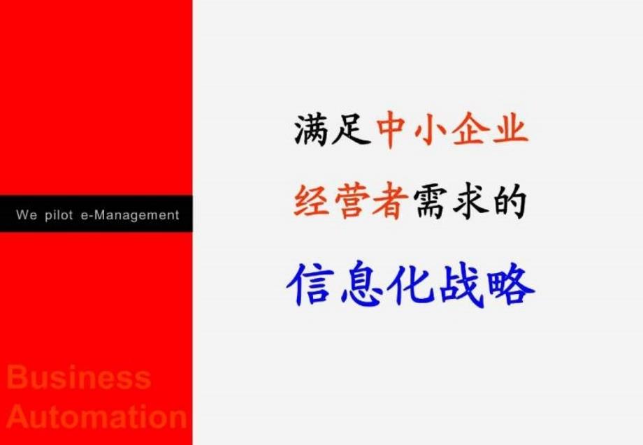 满足中小企业经营者需求的信息化战略_第1页