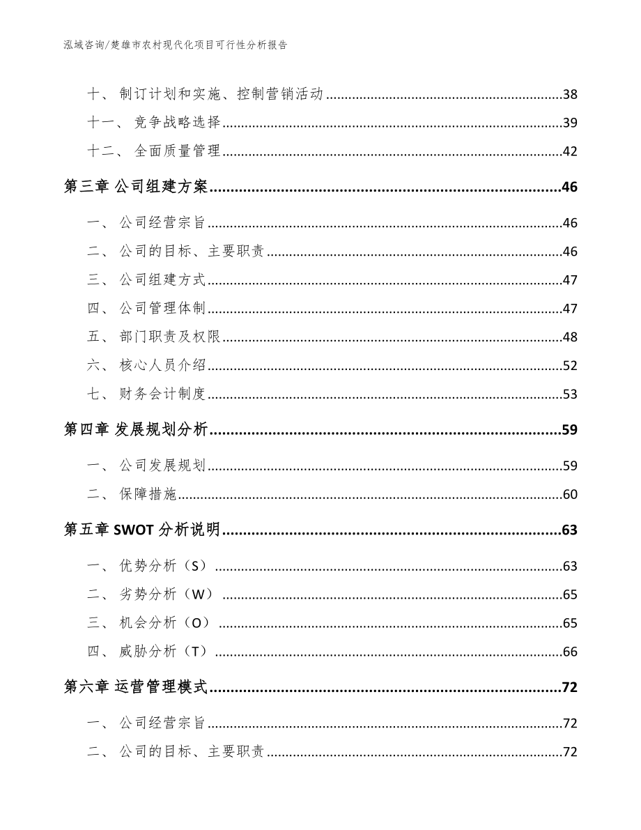 楚雄市农村现代化项目可行性分析报告_模板范文_第2页