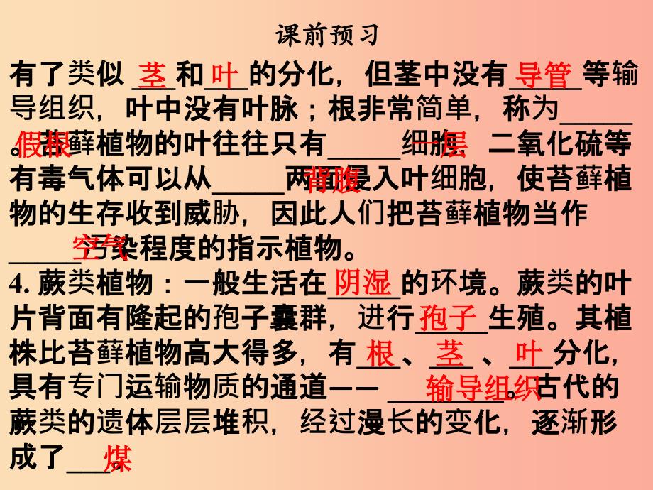 2019年七年级生物上册第三单元第一章第一节藻类苔藓蕨类植物课件 新人教版.ppt_第4页