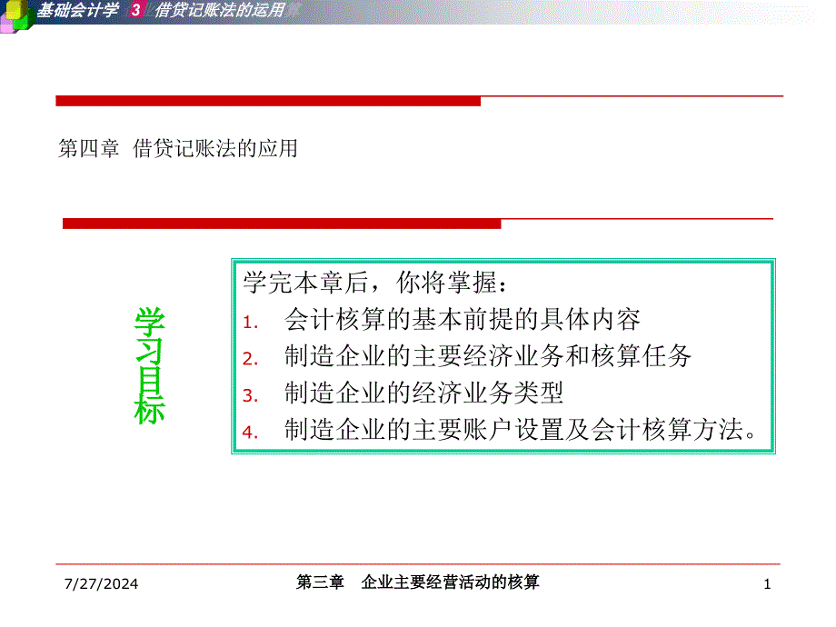 教学课件第四章借贷记账法的应用_第1页