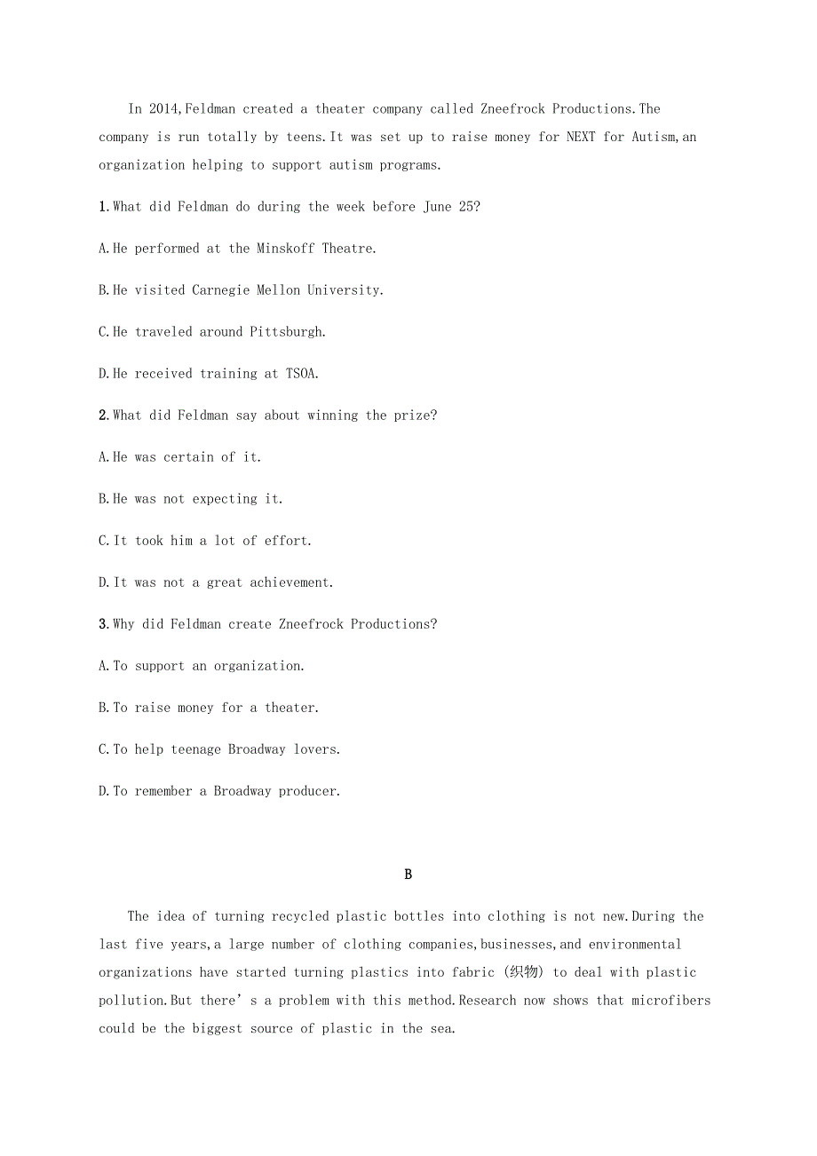 2021版高考英语一轮复习限时规范练7模块2Unit1TalesoftheunexplainedA牛津译林版_第2页