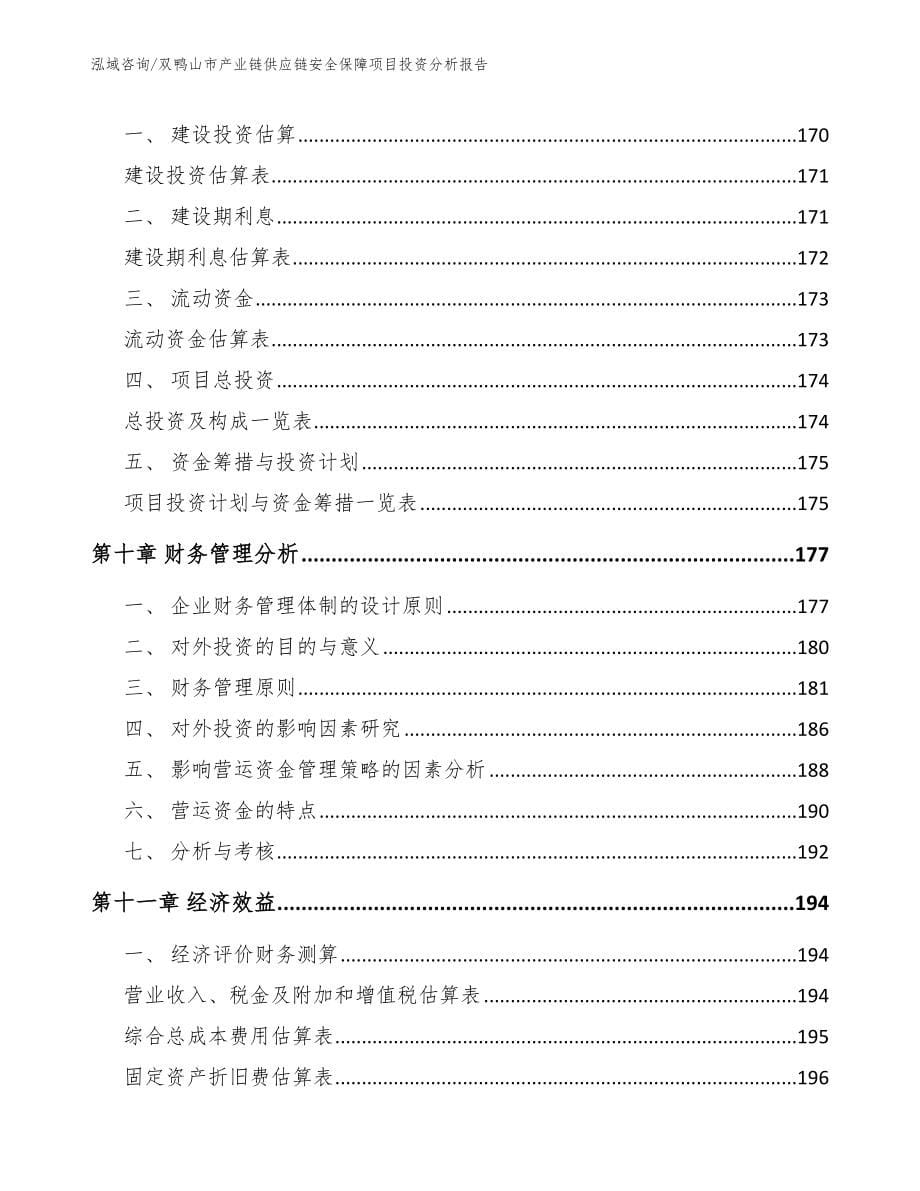 双鸭山市产业链供应链安全保障项目投资分析报告（范文）_第5页
