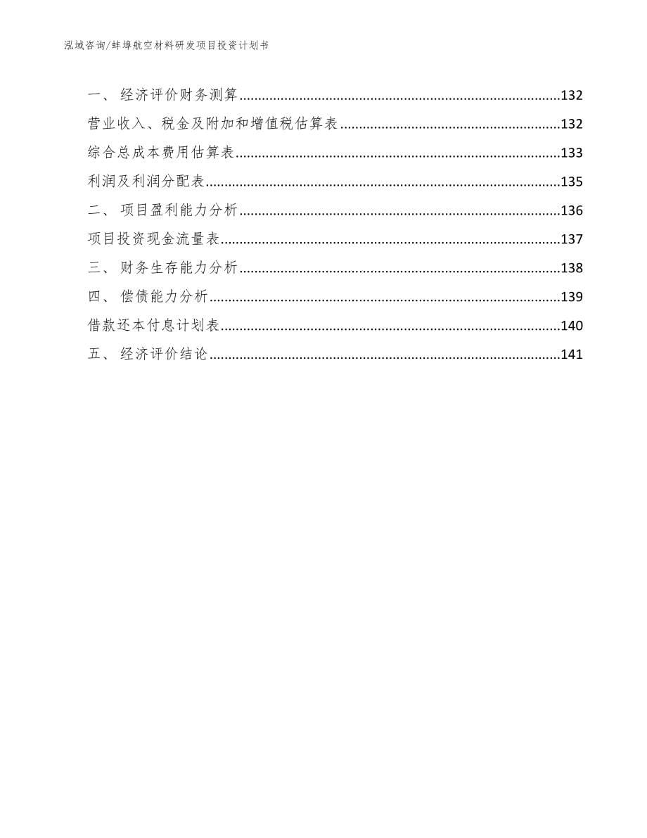 蚌埠航空材料研发项目投资计划书_第5页