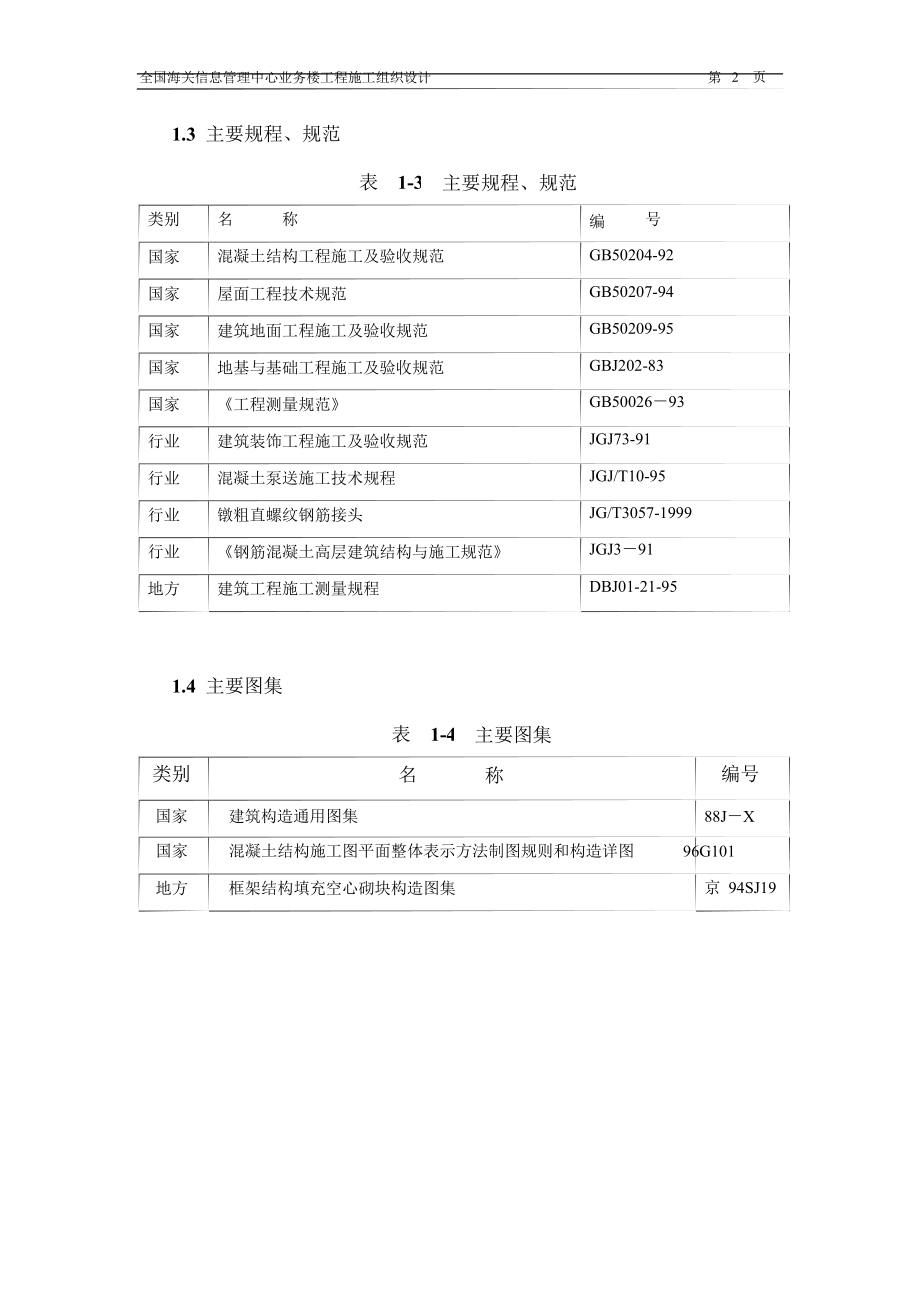 北京XX工程公司海关信息管理中心施工组织设计方案_第4页