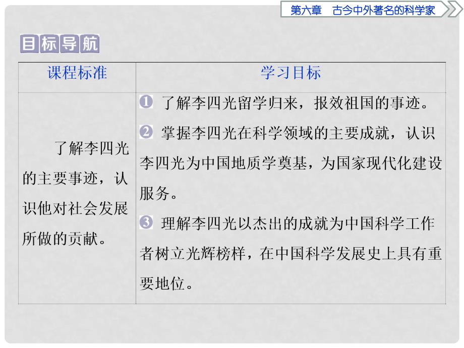 高中历史第六章古今中外著名的科学家第三节著名地质学家李四光课件北师大版选修4_第2页