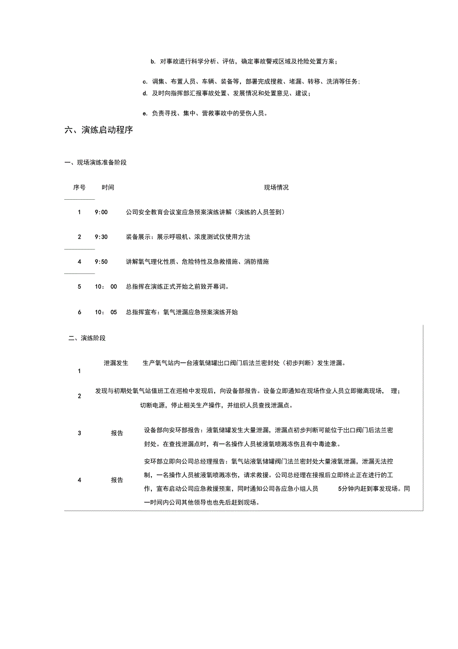 2017年液氧泄漏应急演练方案设计_第4页