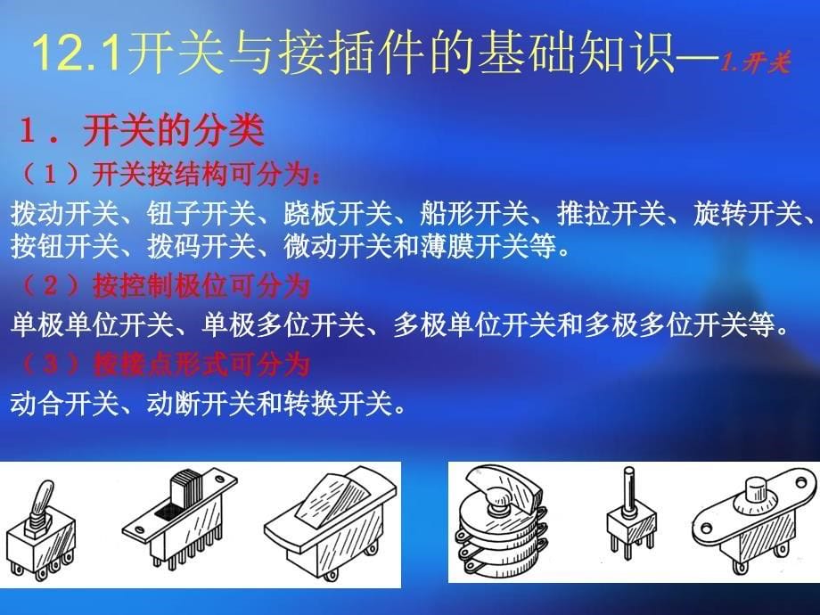 教学课件第12章开关与接插件_第5页