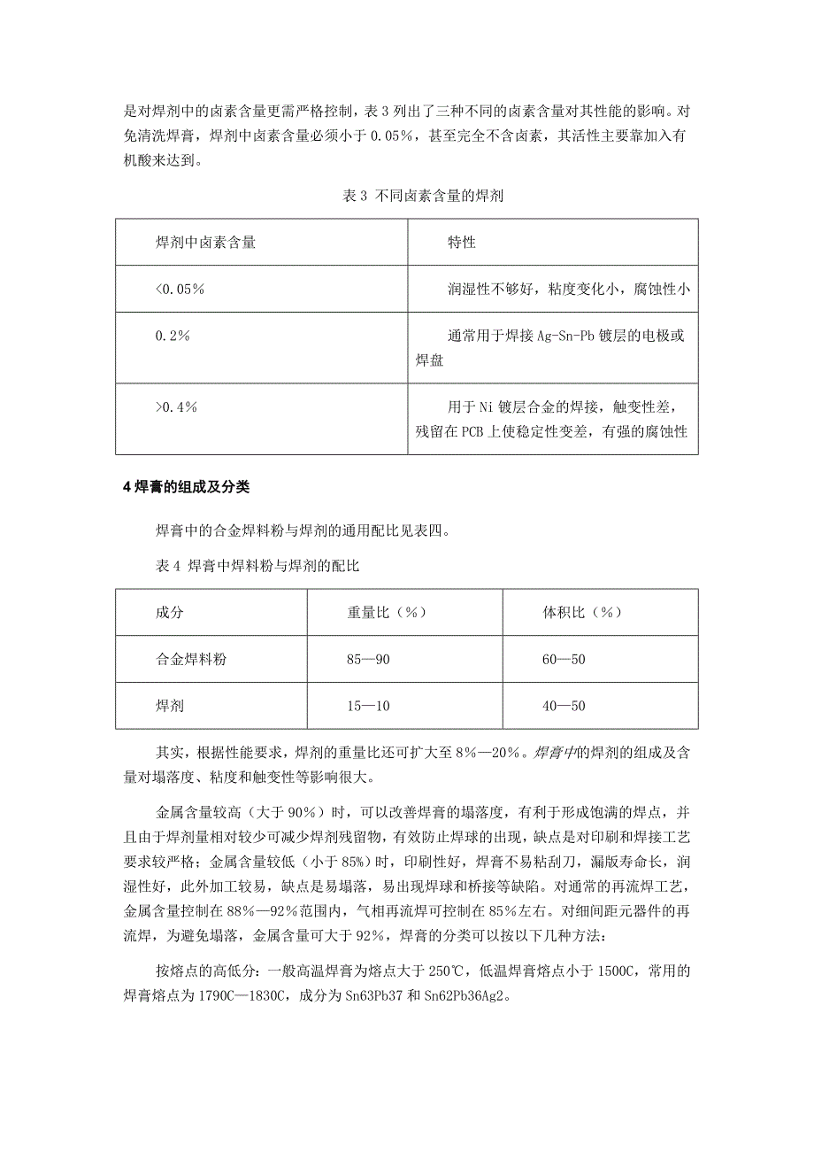 焊膏配方机理和使用_第3页