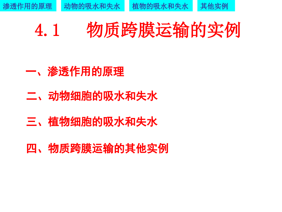 物质跨膜运输的实例优质课凤_第1页