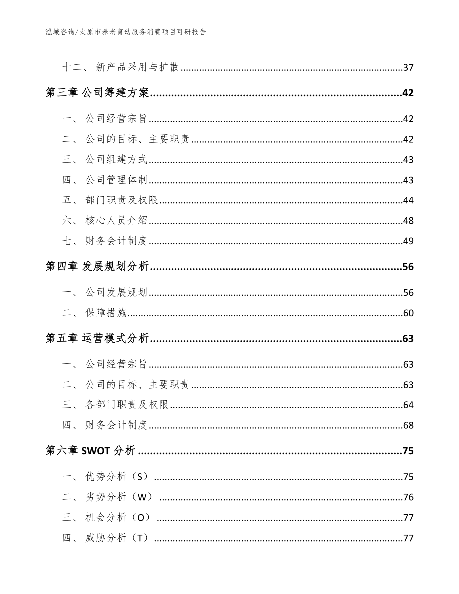 太原市养老育幼服务消费项目可研报告_第2页