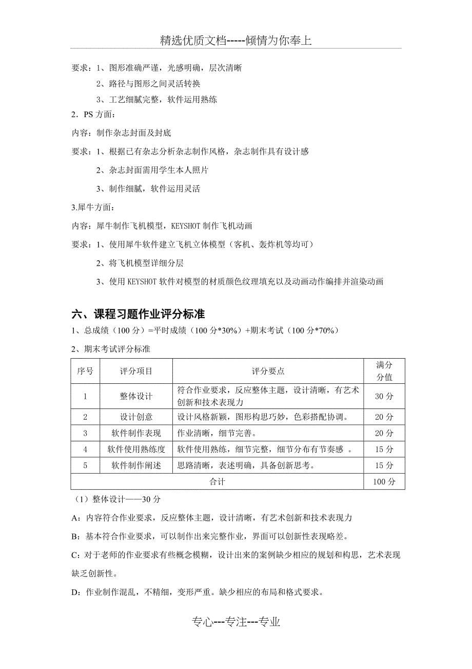 景观环境艺术设计课程教学大纲_第5页