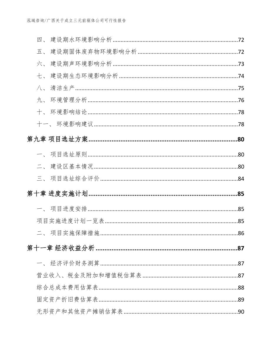 广西关于成立三元前驱体公司可行性报告_模板范本_第4页