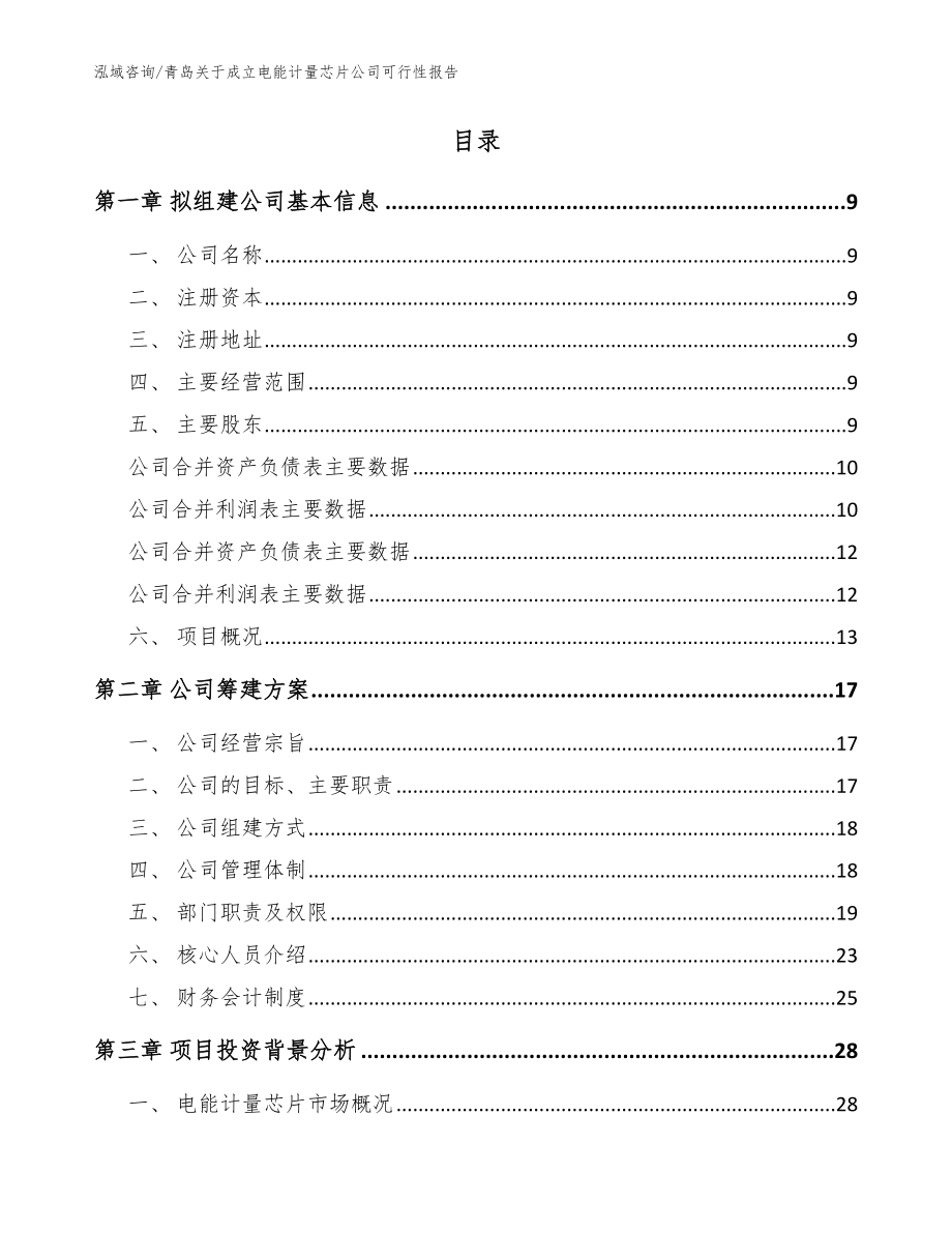 青岛关于成立电能计量芯片公司可行性报告（范文）_第2页