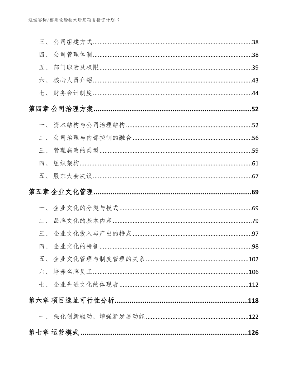郴州轮胎技术研发项目投资计划书（模板范本）_第3页