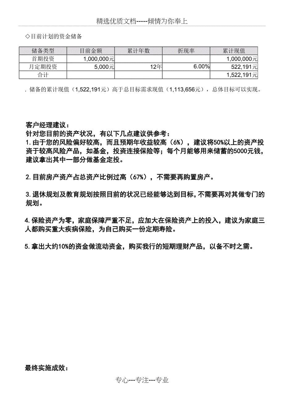 理财规划和资产配置报告书_第5页