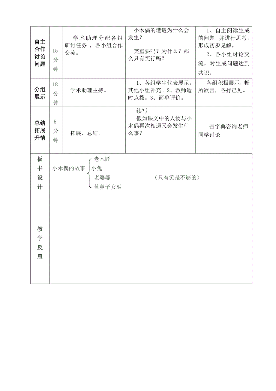 12小木偶的故事导学案_第3页