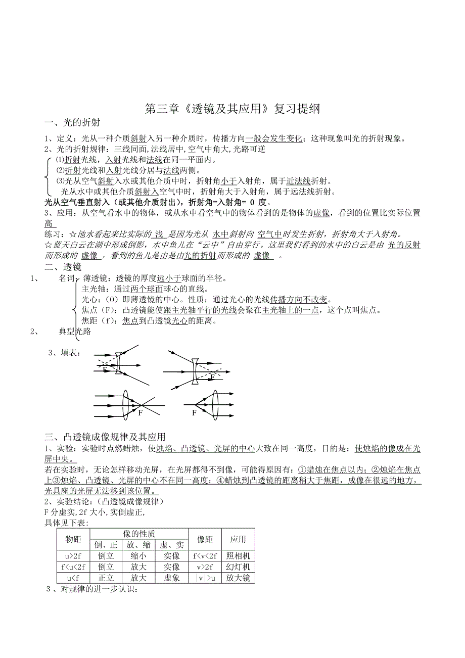 九年级物理中考知识点汇总人教版_第4页