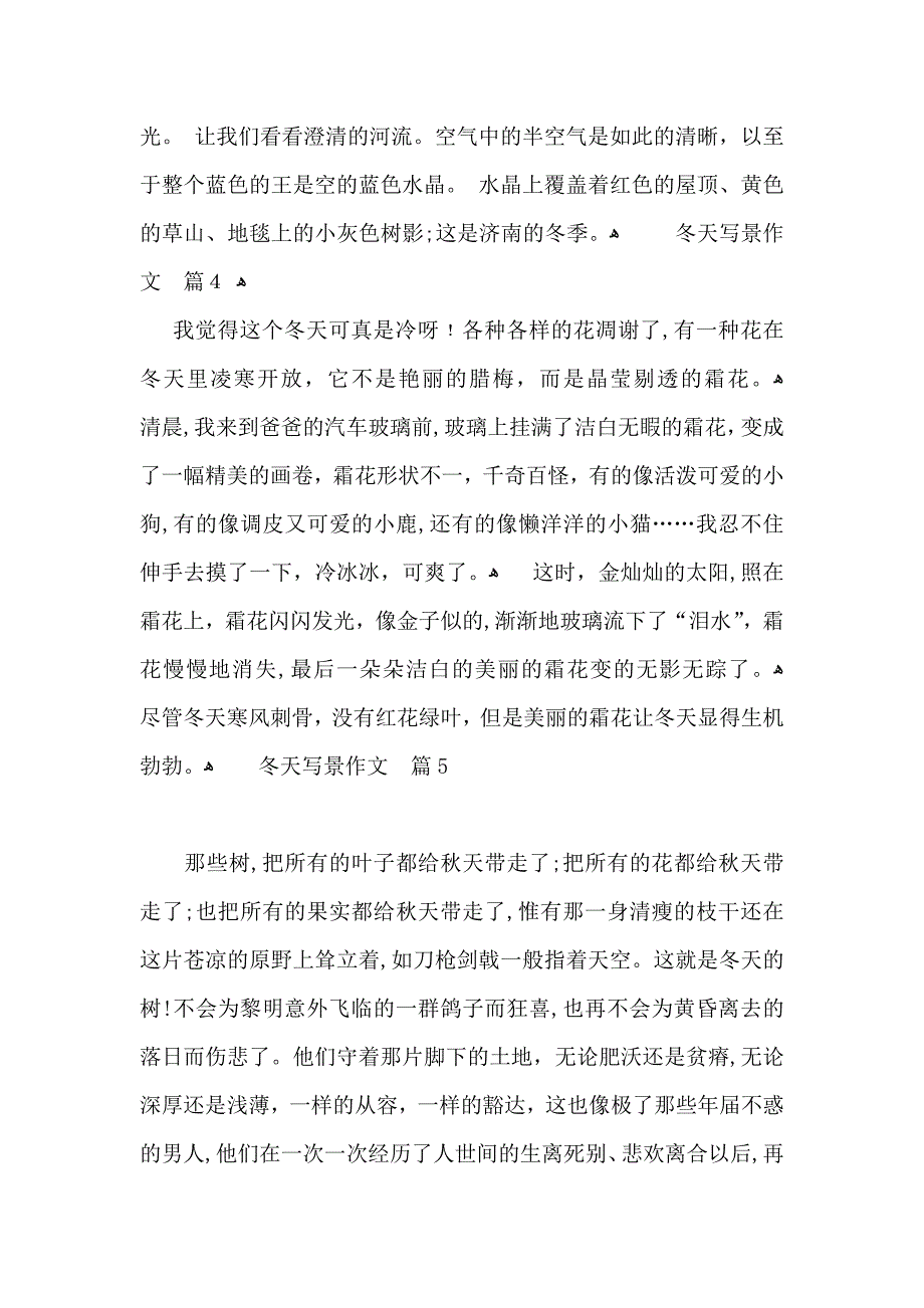 必备冬天写景作文七篇_第4页