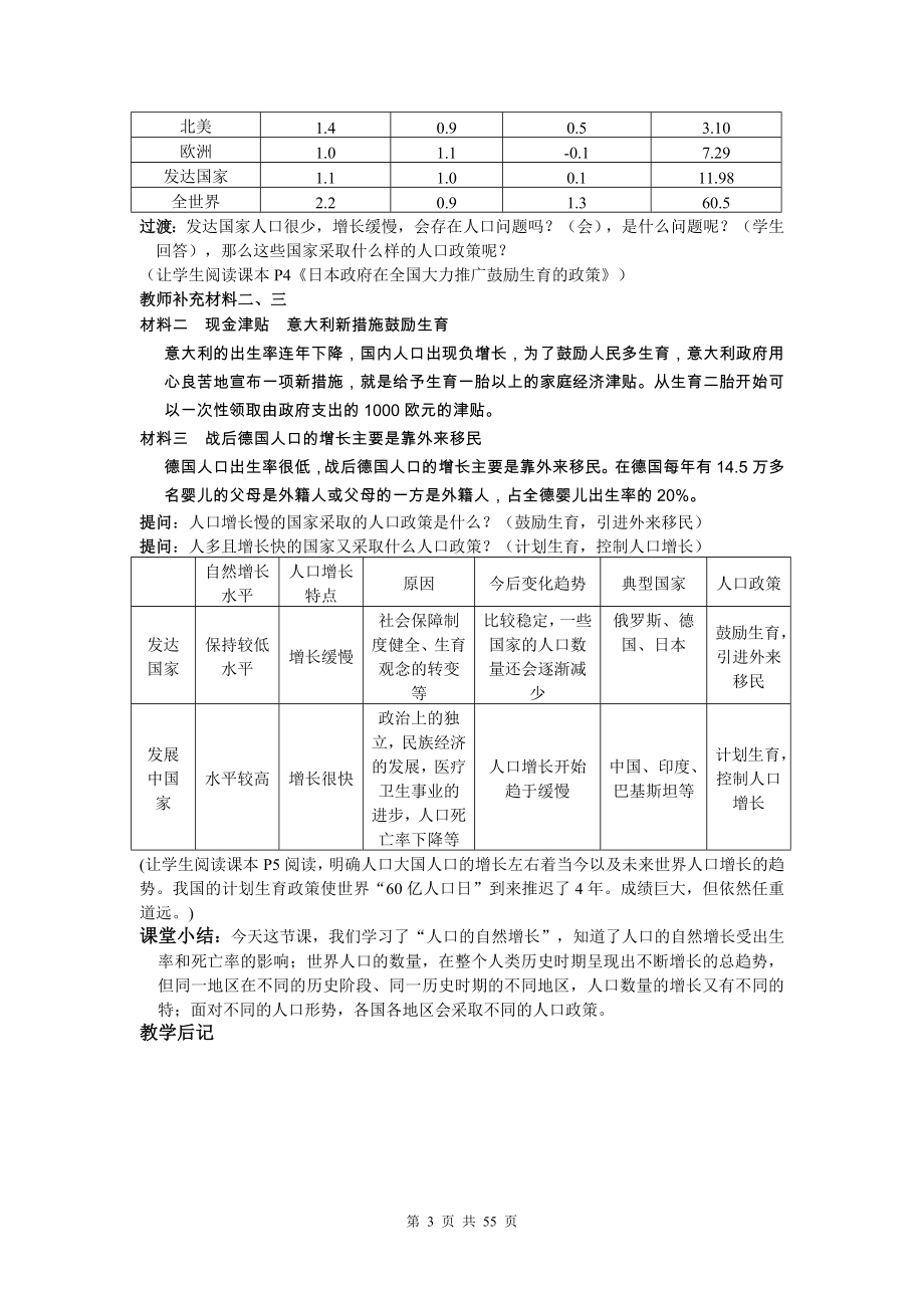 【精品教案】人教版高中地理必修2全册教案_第3页