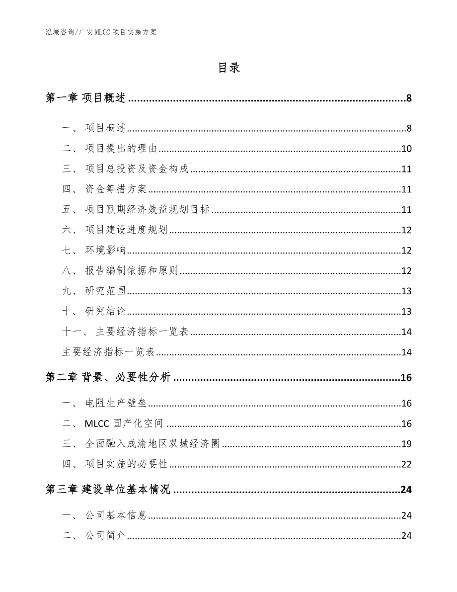 广安MLCC项目实施方案（模板参考）_第2页