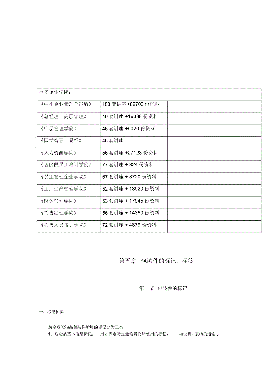 包装印刷包装件的标记与标签讲义_第1页