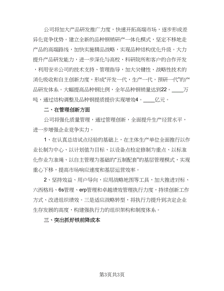 公司2023年度工作计划范本（二篇）.doc_第3页