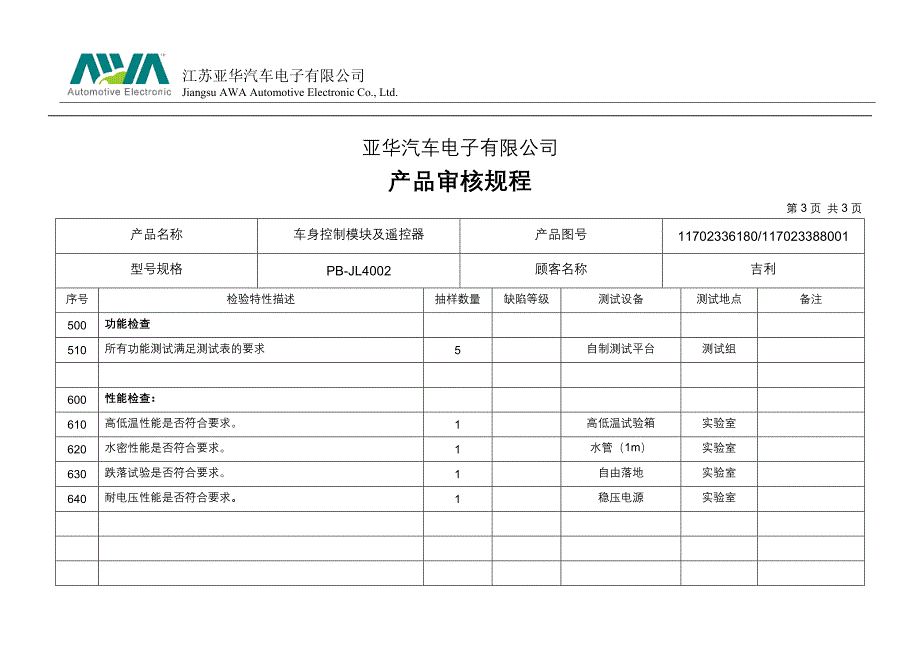 07产品审核规程(4002)_第3页