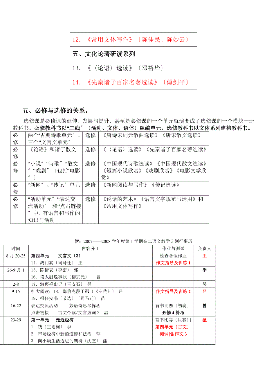 粤教版高二上语文备课组教学计划.doc_第4页