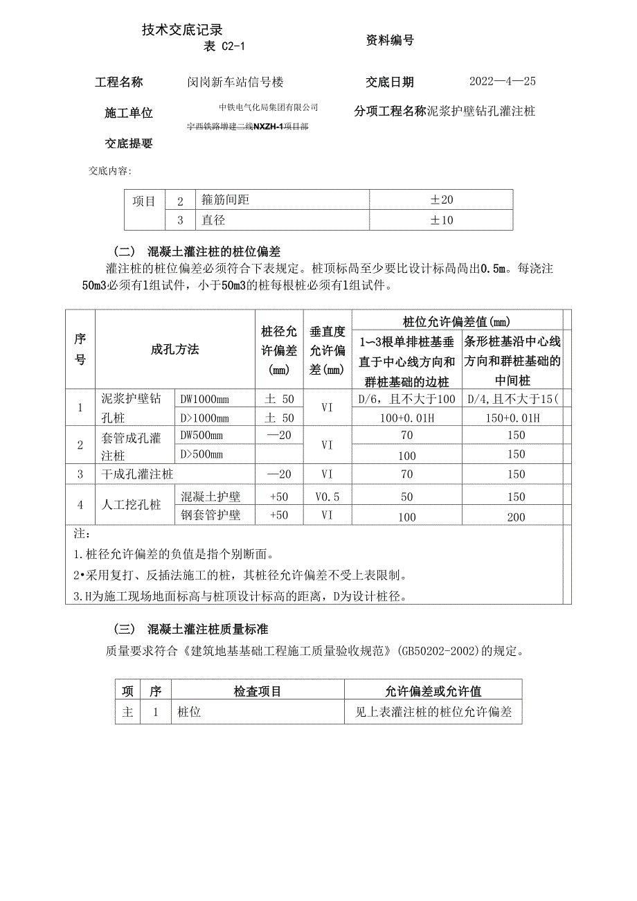 泥浆护壁钻孔灌注桩技术交底_第2页