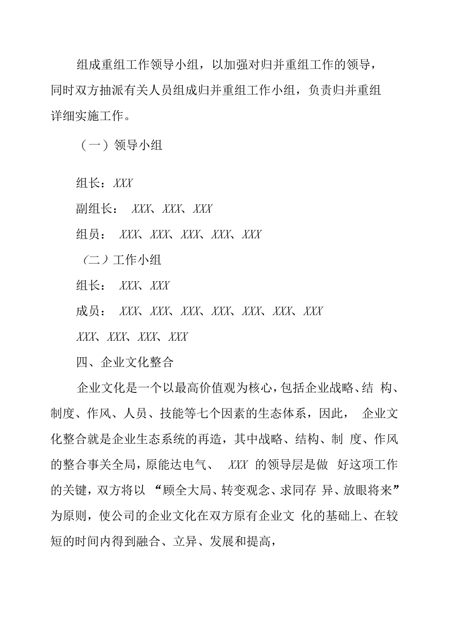 公司重组整合实施方案_第4页