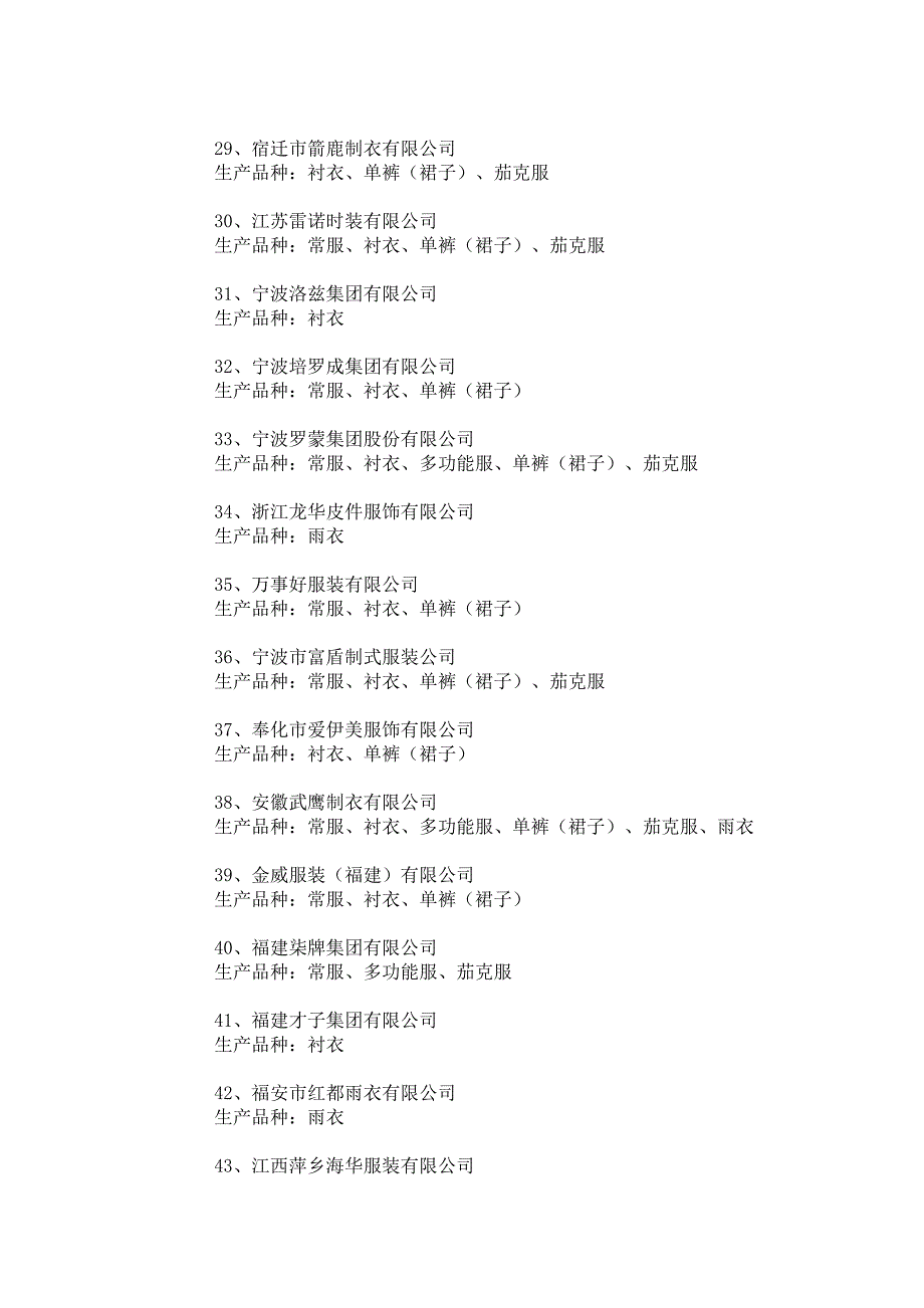 人民警察服装生产企业目录 （精选可编辑）.DOC_第3页