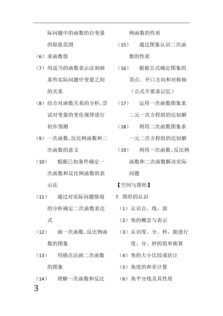 中考数学考试大纲(最新版)-_第3页