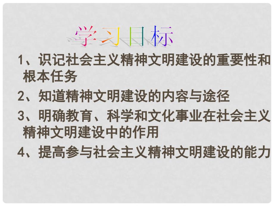 高中政治 9.2 建设社会主义精神文明课件 新人教版必修3_第2页