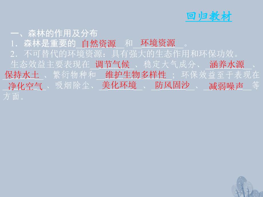 高三地理第十一章 区域可持续发展 第二节 森林的开发与保护——以亚马孙热带雨林为例 新人教版_第4页